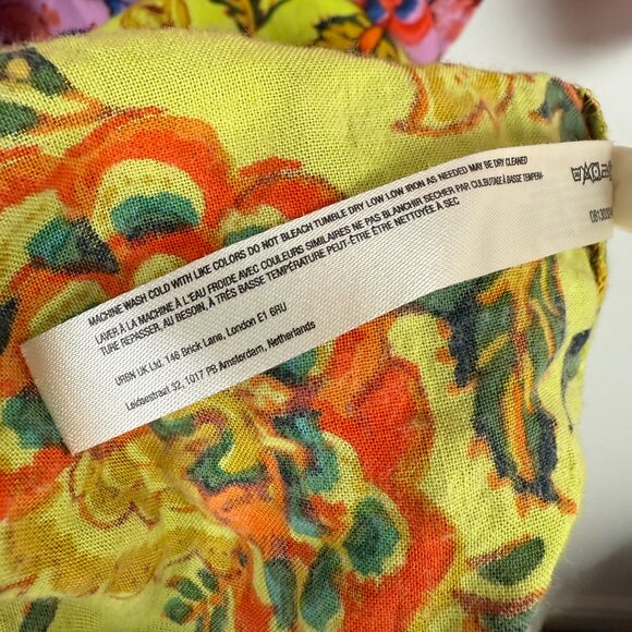 by Anthropologie Mabel Tiered A-line Mini Dress Mixed Floral Prints Small - Picture 10 of 12